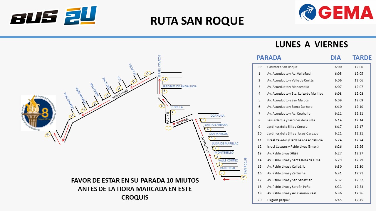 Ruta San Roque Prepa 8 UANL